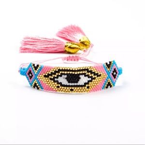 Fashion Evil Eye Pink bracelet
